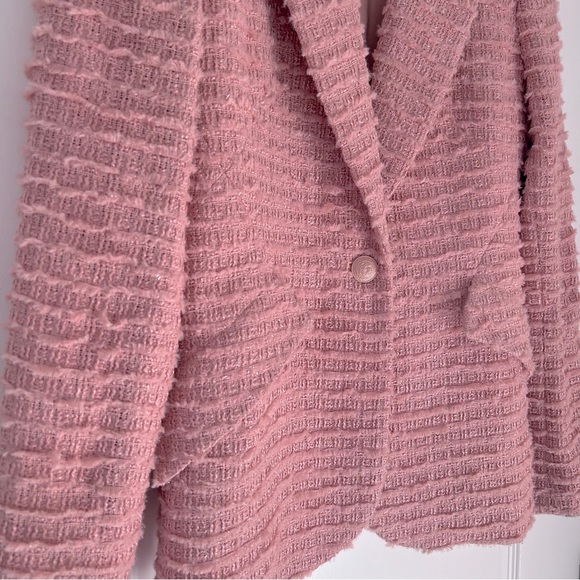 L’agence Tweed Chamberlain Blazer in Dusty Pink Size 2 - Picture 6 of 13